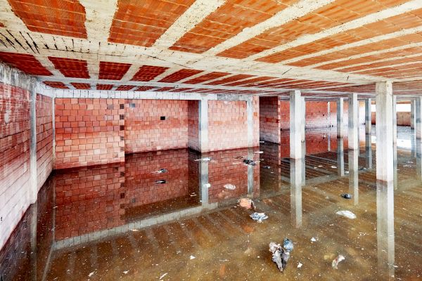 Basement Flood Remediation in Concord